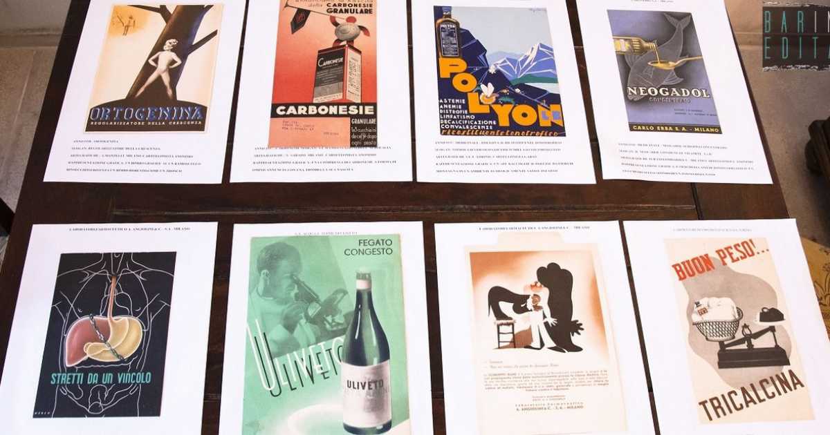 Colorati, ironici e artistici: a Bari una rara e antica collezione di volantini pubblicitari
